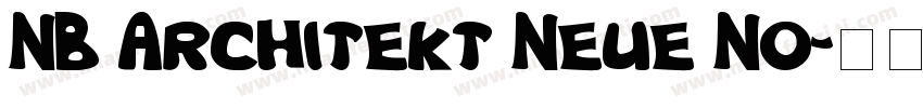 NB Architekt Neue No字体转换